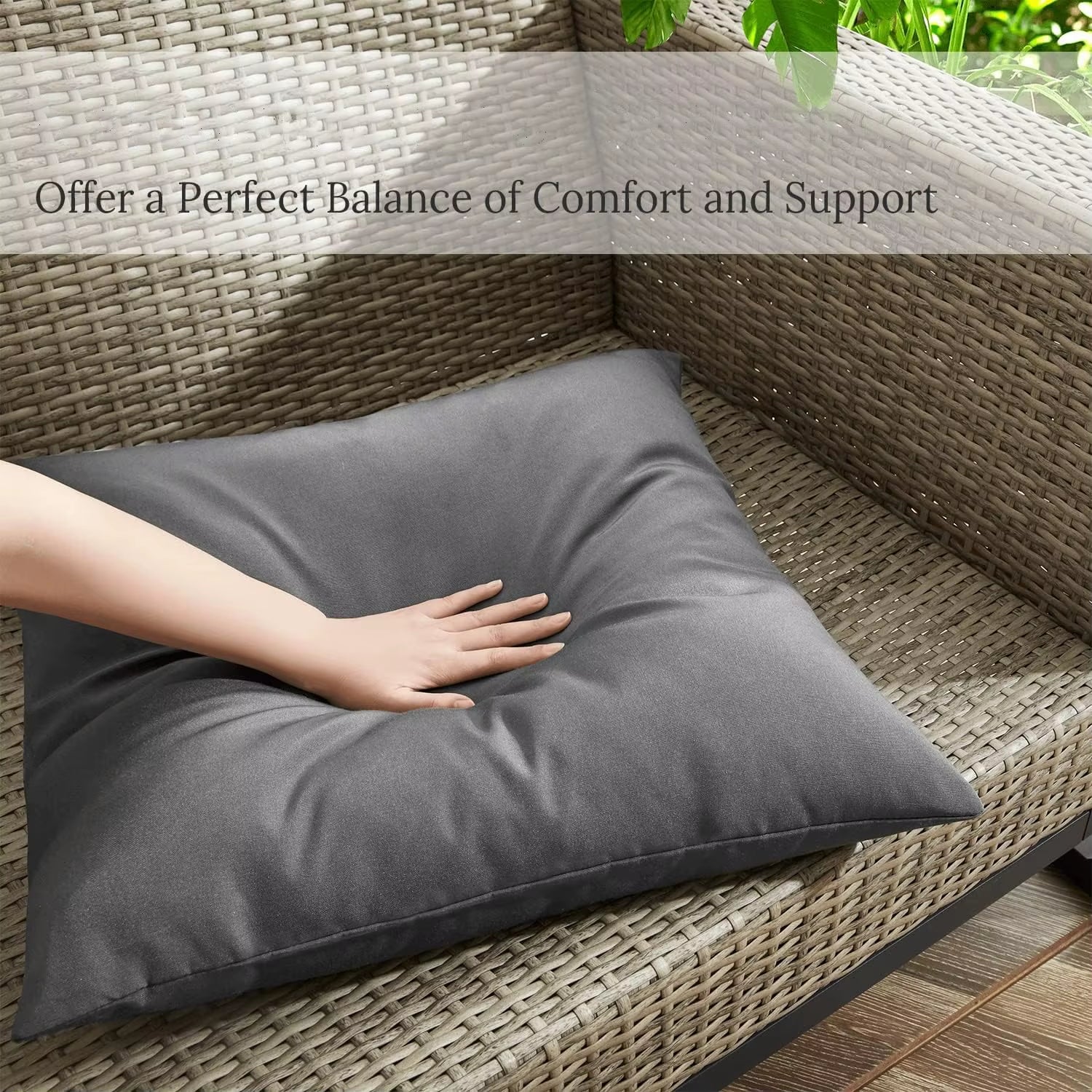 1Pc Outdoor Waterproof Throw Pillow Covers Decorative Square Cushion Case Patio Pillows for Couch Room Decor