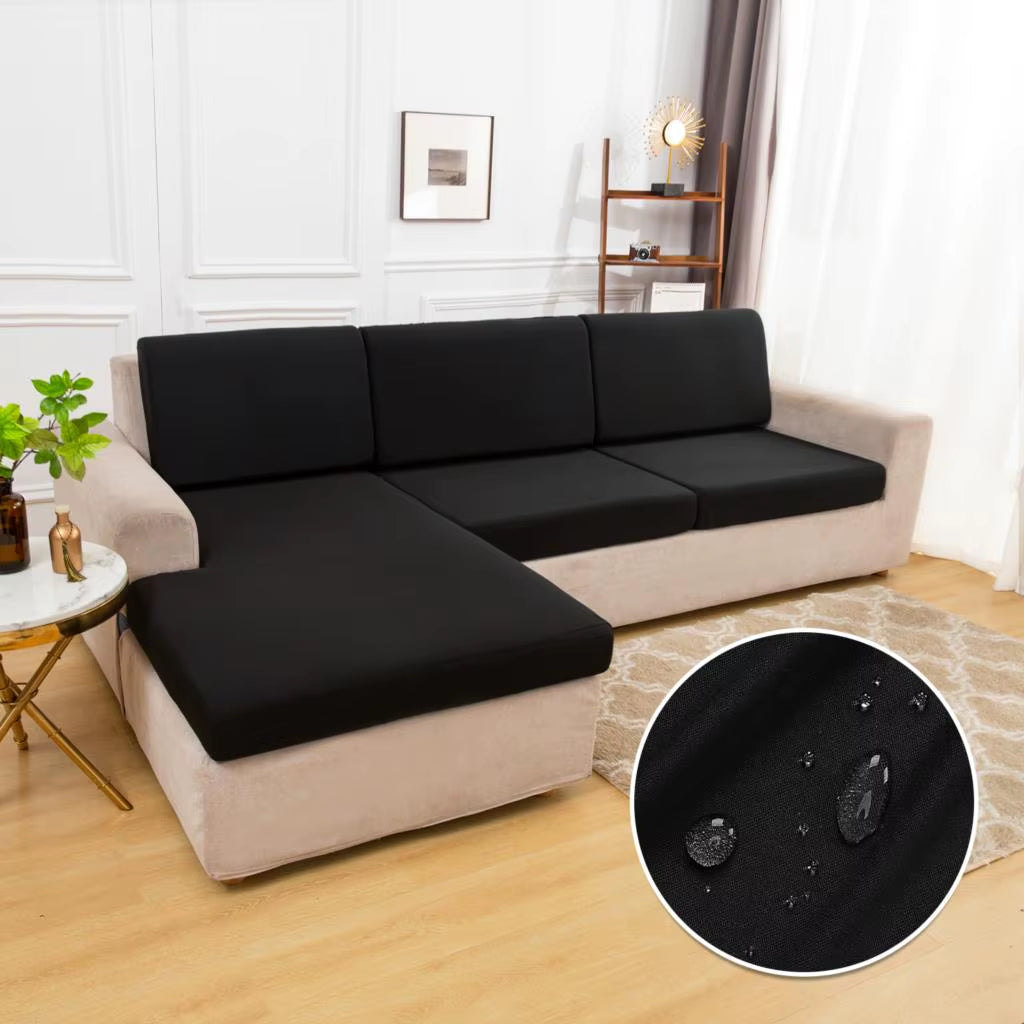 Real Waterproof Sofa Cushion Cover for Home Solid Color Protector Sofa Cover Cheap Sofa Seat Cover Slipcover Furniture Protector