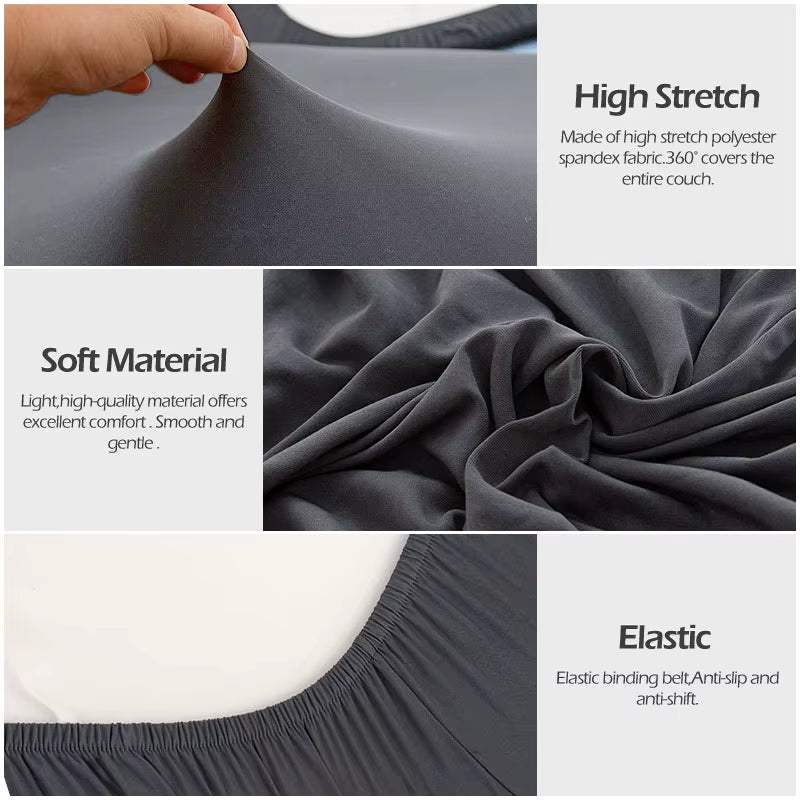 Real Waterproof Sofa Cushion Cover for Home Solid Color Protector Sofa Cover Cheap Sofa Seat Cover Slipcover Furniture Protector