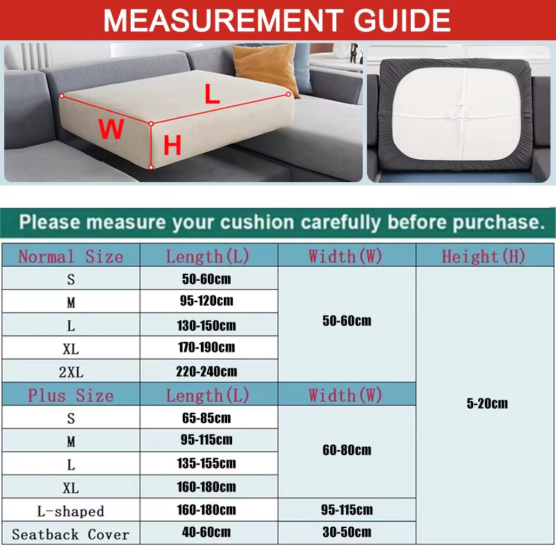 Real Waterproof Sofa Cushion Cover for Home Solid Color Protector Sofa Cover Cheap Sofa Seat Cover Slipcover Furniture Protector